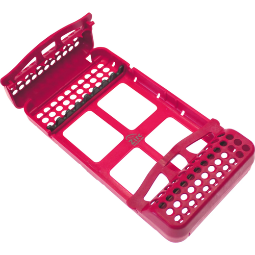 E-Z Jett kassett stk. 17,9 x 9,8 x 3 cm, for 8 instrumenter neonrosa