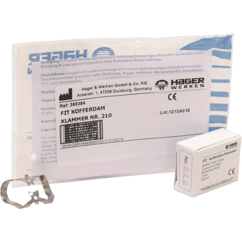 Fit-Kofferdam klammer Ivory Labial stk. nr. 210