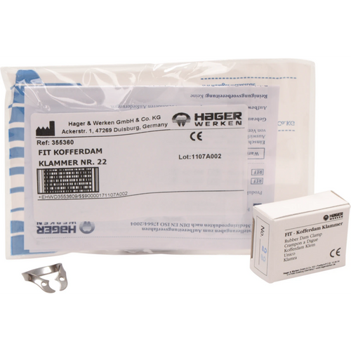 Fit-Kofferdam premolar klammer uten vinger stk. nr. 22