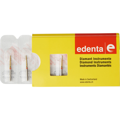 DIACUT V850 5 stk. rød fin, FG, fasong 199 rund kjegle, 10 mm, ISO 012