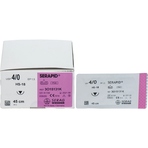 SERAPID 24 stk. fargeløs, 0,45 m, HS-18, tykkelse 4/0