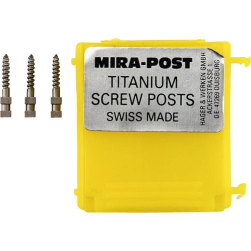 Mira-Post etterfyllingspakke med 6 titanpinner størrelse 2, M