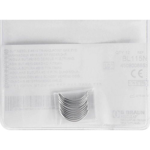 Kirurgiske suturnåler 12 stk, fasong 15, BL115N