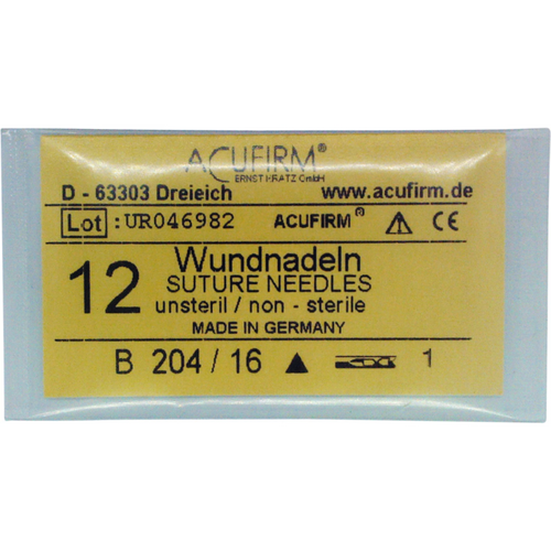 Kirurgiske suturnåler 12 stk, fasong 16, 204B