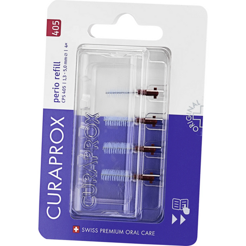 CURAPROX CPS perio Refillpakke 4 stk. 405 rød, 1,3-5,0 mm