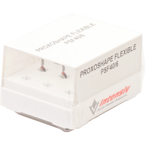 PROXOSHAPE Flexible 6 stk. 0,1 mm, rød fin, 8,5 mm, 40 µm