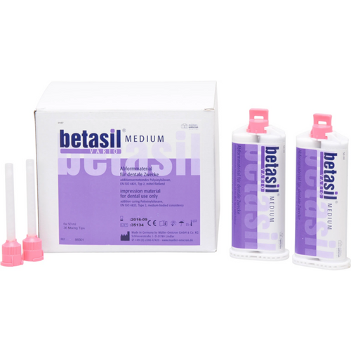 betasil VARIO MEDIUM stor pakning 6 x 50 ml patron, 36 rosa blandespisser