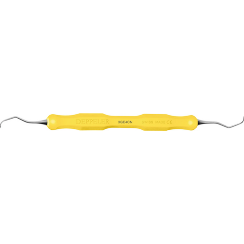 DEPPELER Gracey curette Classic stk. fasong 3/4, CN-skaft, gul