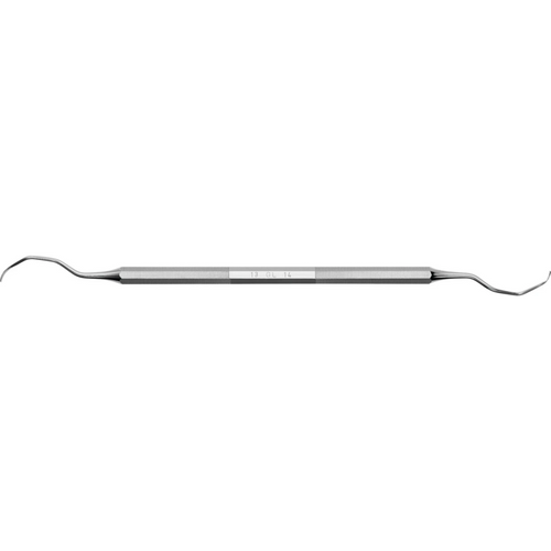 DEPPELER Gracey-curette Deep stk. fasong 13/14, distal, ADEP-skaft, blå