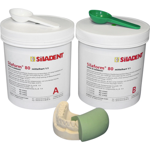 Silaform 80 2 x 1,5 kg middels hard silikon