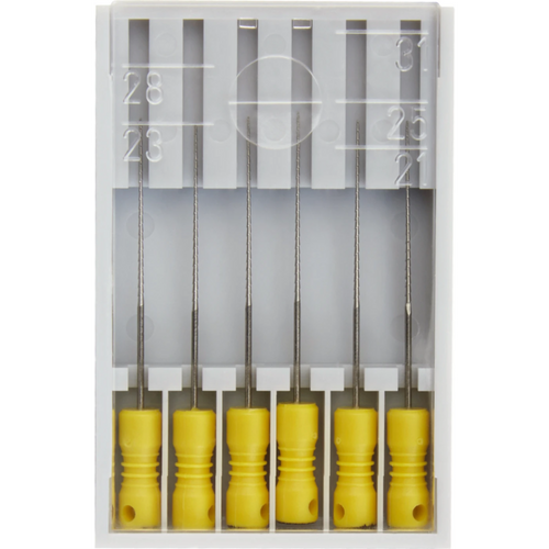 Hedstrøm filer 174 6 stk. gul, 25 mm ISO 020