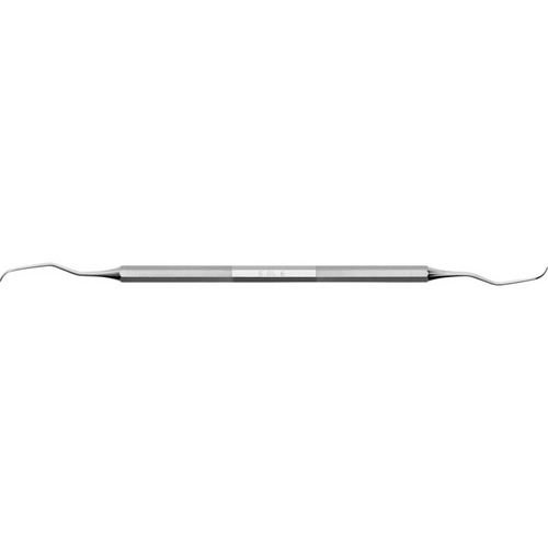 DEPPELER Gracey curette Deep stk. fasong 5/6, fronttenner, ADEP håndtak, gul