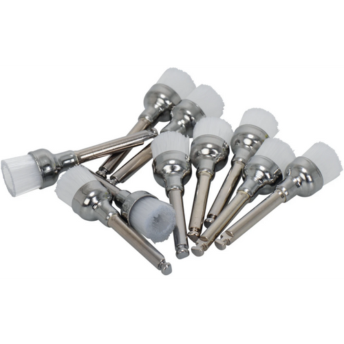 Becht4 Prophy cup brushes eske 100 stk. hvite harde, med nylonbust, RA