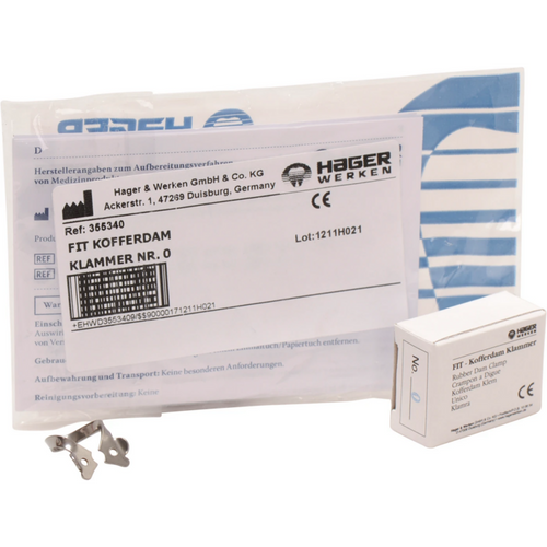Fit-Kofferdam premolar klammer med vinger stk. nr. 0
