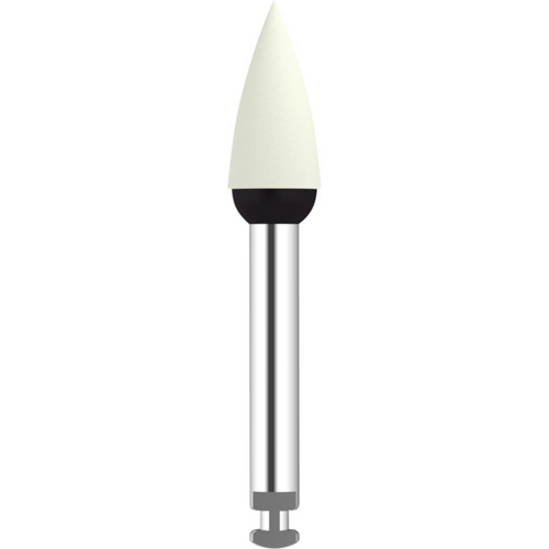 Omnipole for porselen/zirconium stk. hvit ekstra fin, RA, flamme, hodelengde: 10,5 mm, 4,4 mm
