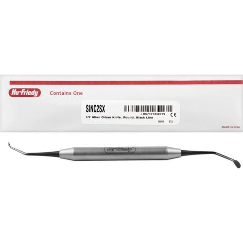 Sinus kurette stk. fasong 2, kort skaft, Black Line