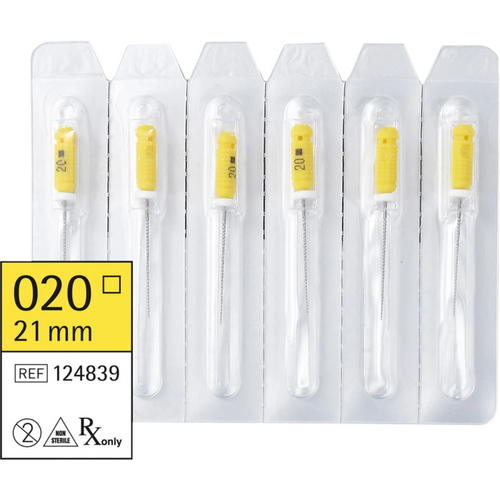 smart K-files 6 stk. 21 mm ISO 020