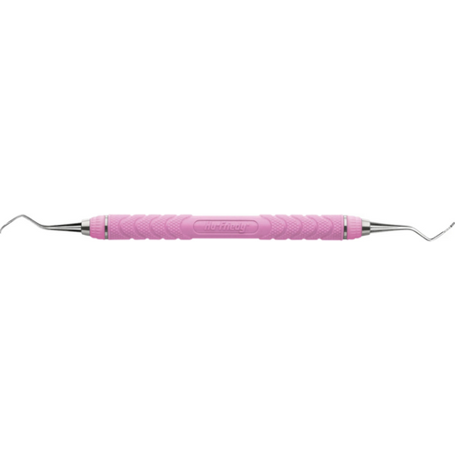 Curette Barnhart EverEdge 2.0 stk. Figur 5/6 Rigid, håndtak #C8 Resin, rosa