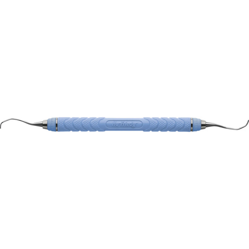 Gracey Standard kurette  stk. 13/14, distal, skaft #C8 resin, blå