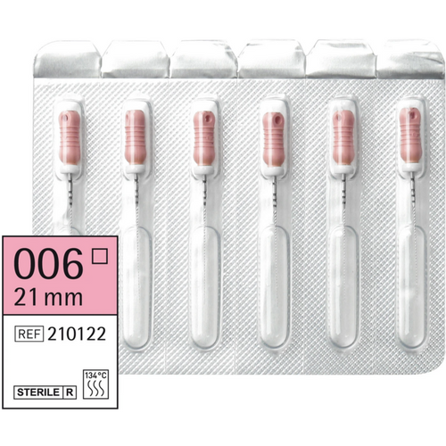 Omni K-files steril 6 stk. 21 mm, ISO 006