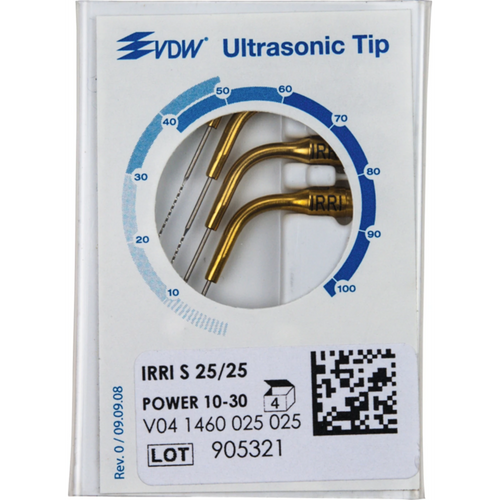 VDW.ultralydfiler 4 stk S, lengde 25 mm, ISO 025