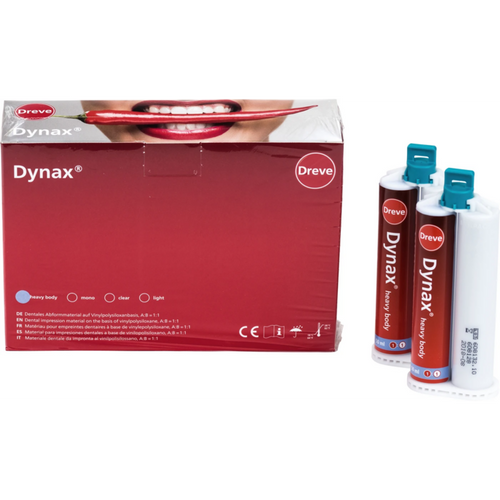 Dynax heavy body 8 x 50 ml dobbeltpatron 70 Shore A himmelblå