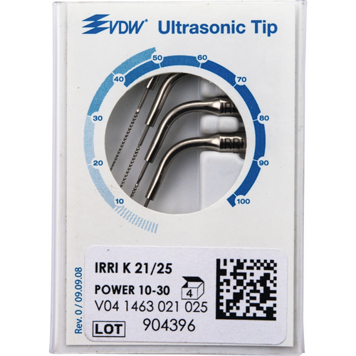 VDW.ultralydfiler 4 stk K, lengde 21 mm, ISO 025