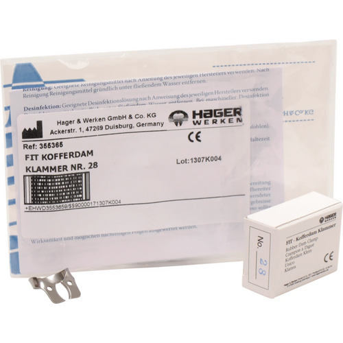 Fit-Kofferdam vingeløse molarklammer stk. nr. 28