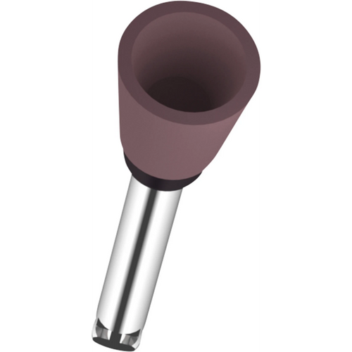 Omnipole for porselen/zirconium stk., rød medium, RA, begerformet, hodelengde: 8 mm, Ø 6 mm