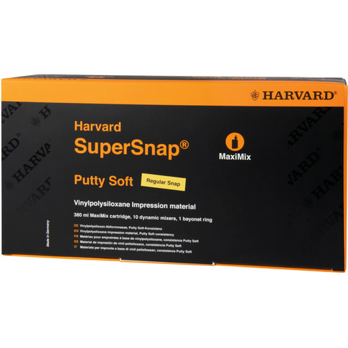 Harvard SuperSnap 380 ml patron Putty Soft svart, 10 blandespisser, 1 bajonettring