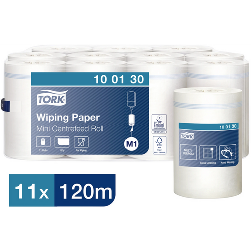 TORK Multi-Purpose tørkepapir M1/M2 System kartong 11 stk. MINI 1-lags, 120 m x 21,5 cm