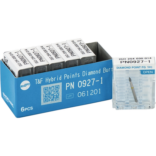 T&F Hybrid Points FG 925 6 stk. gul ultrafin, FG, figur 7104, 3 mm, ISO 014