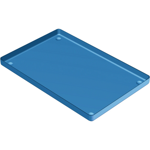 Aluminiumsbrett stk. brett blå, 28 x 18 cm