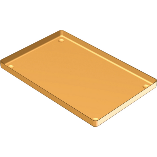 Aluminiumsbrett stk. brett gull 28 x 18 cm