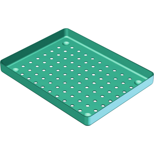 Aluminiumsbrett stk. brett grønn 18 x 14 cm, perforert