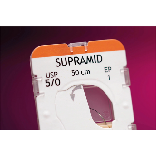 SUPRAMID 24 nåler svarte, 0,5 m, DSS-18, størrelse 6/0