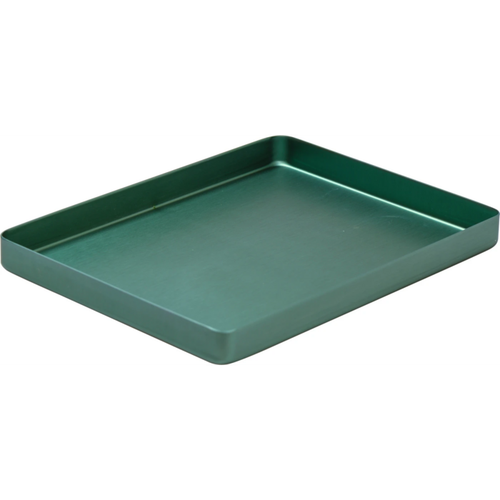 Norm tray aluminium stk. bunn uten perforering grønn, mini, 18 x 14 cm