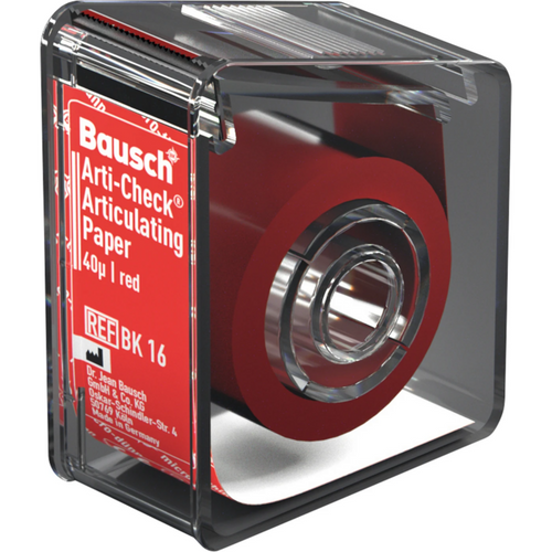 Okklusjonspapir Arti-Check 40 µ dispenserboks 10 m rull rød, 22 mm, BK 16