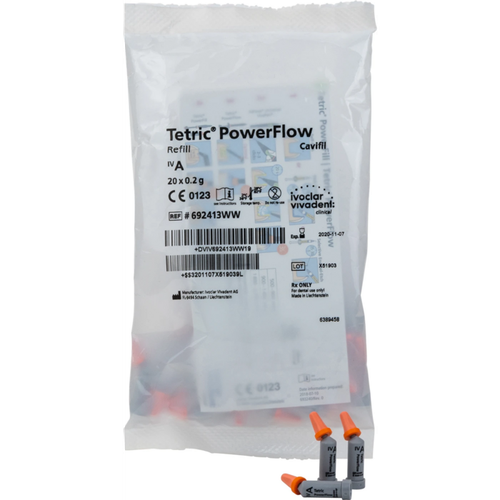 Tetric® PowerFlow Pakke med 20 x 0,2 g Cavifil IVA