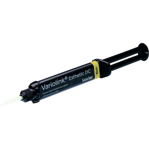 Variolink® Esthetic Verdipakke 3 x 9 g Automix-sprøyte DC varm, 3 x 15 blandespisser