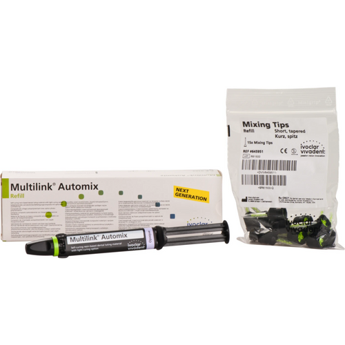 Multilink® Automix Etterfyllingspakke 9 g Multilink Automix sprøyte, opak, 15 blandespisser