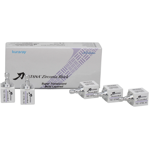 KATANA Zirconia blokk 5 stk. størrelse 14Z, A3