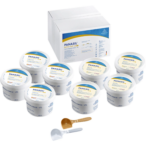 Panasil Putty økonomipakke 4 x 450 ml basepasta, 4 x 450 ml katalysatorpasta, Putty Fast