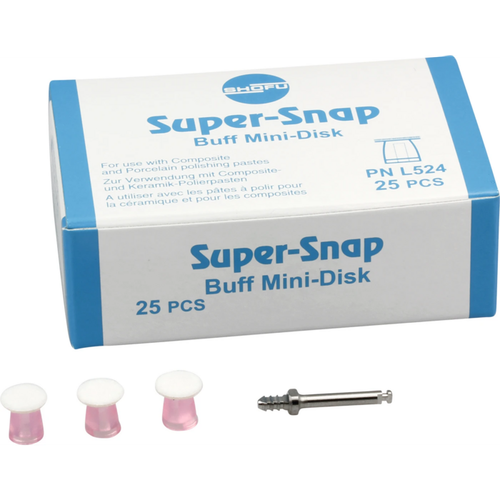 Super-Snap Buff Disk 25 stk Mini, 1 mandrell RA