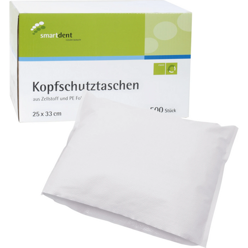 smart nakkestøttetrekk kartong 500 stk. 25 x 33 cm, hvit