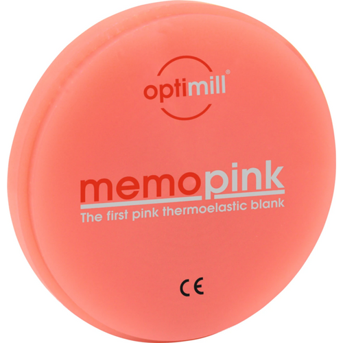 optimill® memopink piece pink &Oslash; 98.5 mm, H 25 mm, with step
