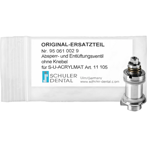 S-U-Acrylmat shut-off and venting valve Piece without gag