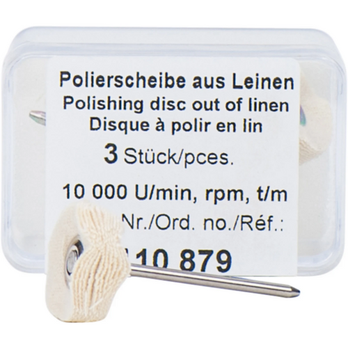 Polishing buff Pack of 3 pieces, linen