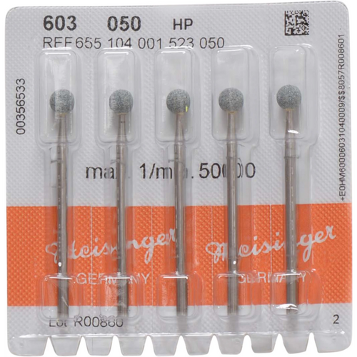 Ceramic grinder 603 Pack of 5 pieces green medium, HP, figure 001, ISO 050