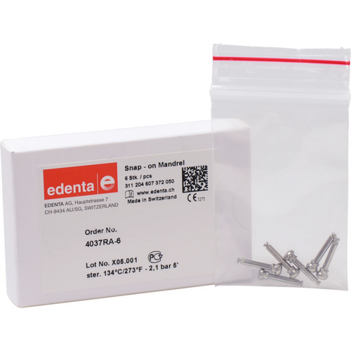 Mandrell Snap-on Pack of 6 pieces RA, 5 mm, ISO 050
